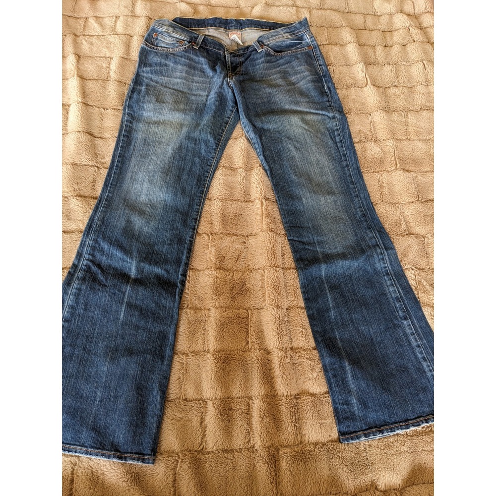 Vintage Y2K Lucky Brand Dungarees Sweet Dream Mid Flare Jeans Size 12/31 Regular